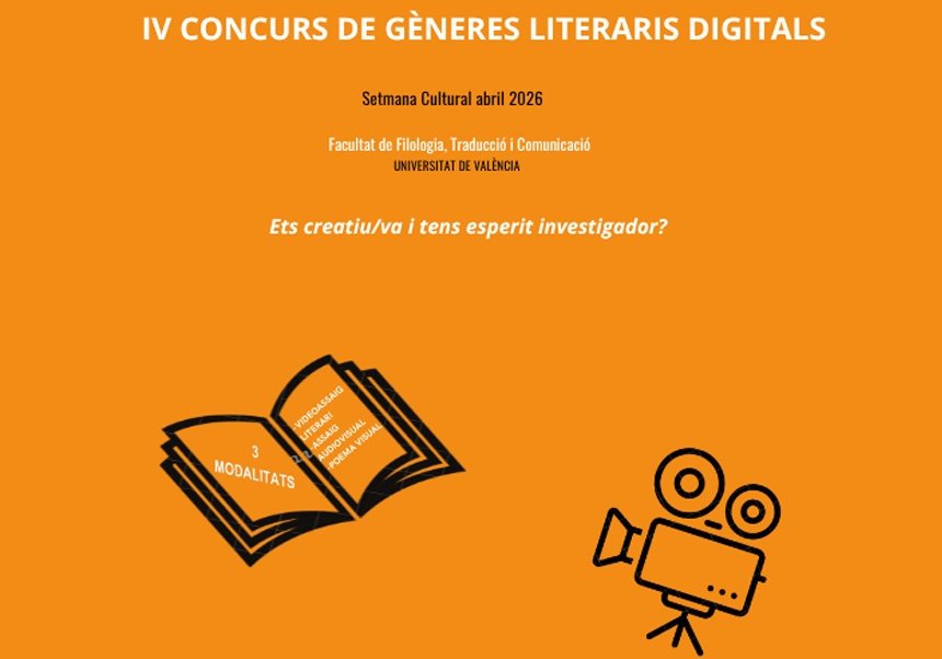 Una libreta y una cámara de cine